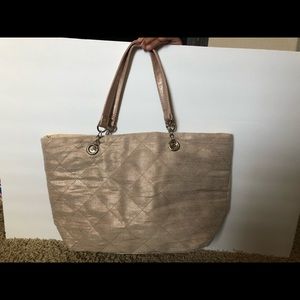 Cream lightweight tote